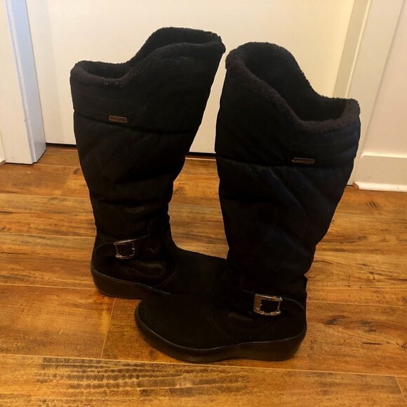 pajar Natasha Faux-Fur Waterproof Winte Black Boot - Picture 5 of 16